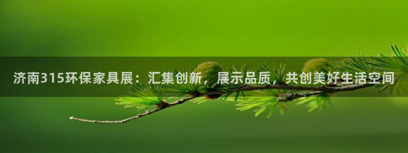杏耀平台还在吗：济南315环保家具展：汇集创新，展示品质，共