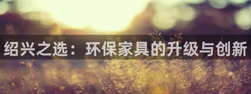 杏耀平台已注册入口：绍兴之选：环保家具的升级与创新